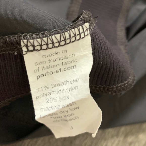 Porto Sleeveless Collarless Open Front Drapey Vest Charcoal Gray Size 2 US M - Picture 4 of 6